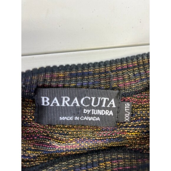 Baracuta by Tundra 90s Y2K Coogi Style 3D Knit Sweater Size XXL Hip Hop Cosby - Picture 10 of 12